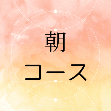 ＊朝コース・顔パルス付き