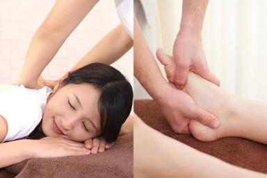 もみほぐし+足つぼ75分