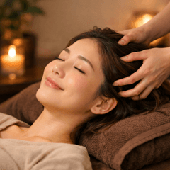 【女性限定】極上アロマヘッドスパ＋足湯＋足マッサージ　アイマスクと電気ケア付き150分