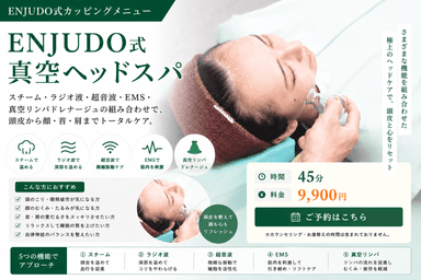 ENJUDO式真空ヘッドスパ（約45分）