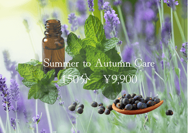 Summer to Autumn Care 〜夏から秋へ、身体とお肌を整える限定ケア～