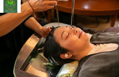 【新規限定】瞑眠シロダーラ｛よもぎの足湯10分＋シローダーラー25分＋ヘッドケア15分｝50分 