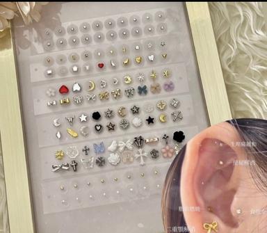 【単品】パーツ豊富！耳ツボジュエリー10個 30分