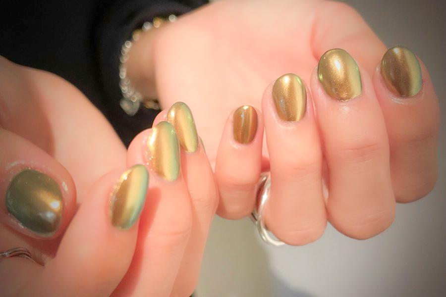 【ジェルネイル】ミラー/mirror nail 90分