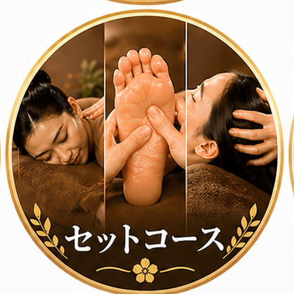 ボディケア90分＋ヘッドケア15分（税別6182円）