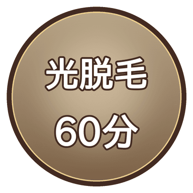 光脱毛60分｜時間内打ち放題（VIO除く）