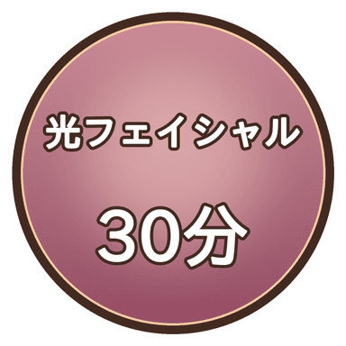 光フェイシャル30分｜首・デコルテ込み