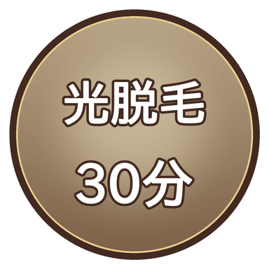 光脱毛30分｜時間内打ち放題（VIO除く）