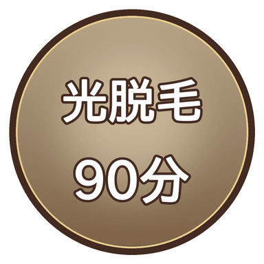 光脱毛90分｜時間内打ち放題（VIO除く）