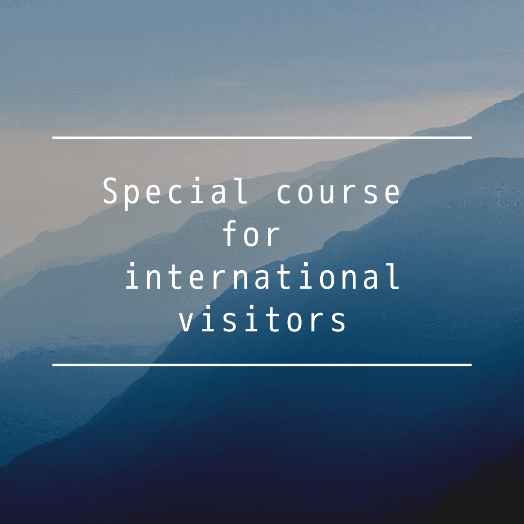 Special course for international visitors