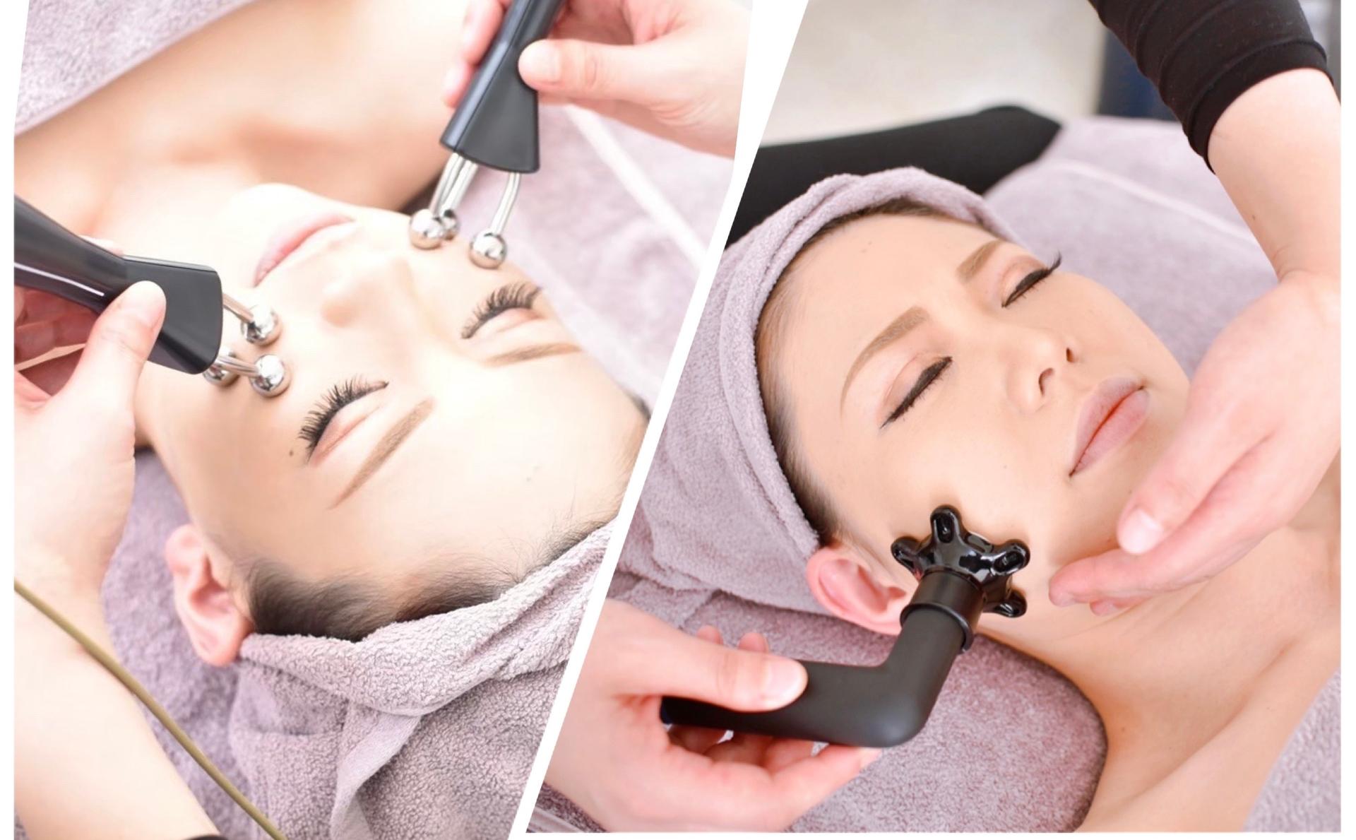 【新規限定】インディバ小顔７0分＋３D顔筋トレFBD30分 通常￥18000