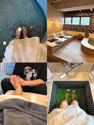 体背面オイルリンパケア60分+足ツボ30分