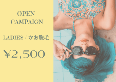 【新規限定】ladies★顔脱毛【純国産・認定脱毛器使用】 通常料金3,500円