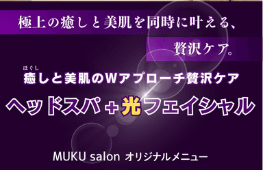①整形レベルの変化！光F3ｸｰﾙ+無垢眠ヘッドスパと整顔フェイシャル（Oil/顔＋首＋デコルテ+麗白保湿パック/100分