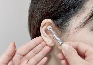 耳ツボダイエット契約者様貼り替え 30分