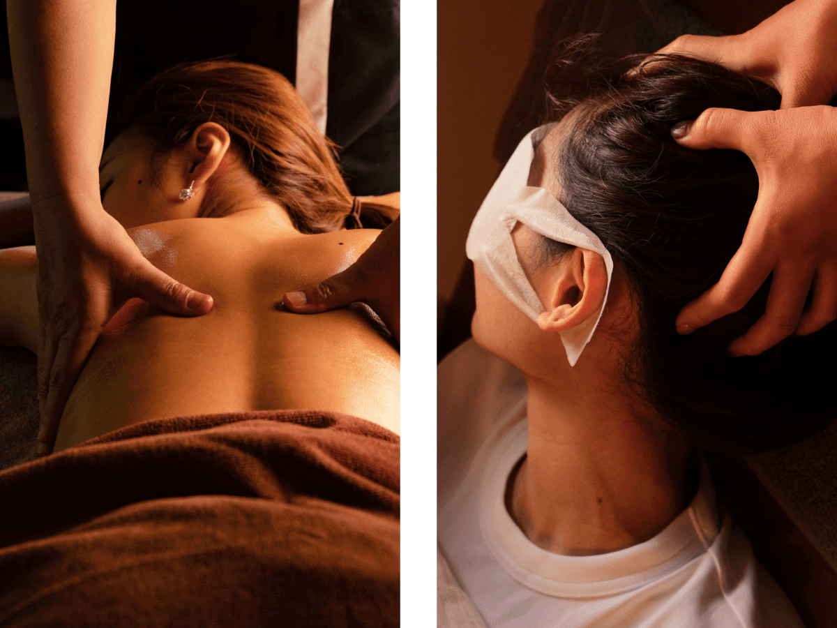 【眼・肩こり】漢方オイル全身トリートメント＋ヘッドスパ90分¥8800