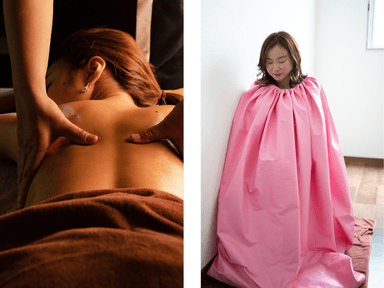 【究極のデトックス】よもぎ蒸し＋漢方オイル全身トリートメント 90分¥8800