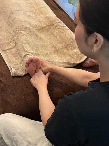 足つぼ45分+もみほぐし60分