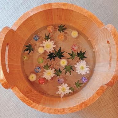 【冷たい足湯カフェ】選べるドリンクとお茶菓子付き・15分