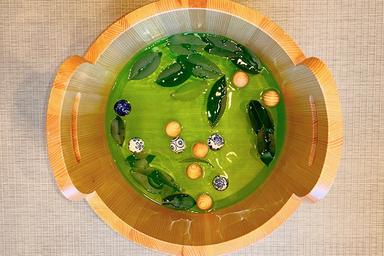 緑茶の足湯15分＋フットマッサージ35分