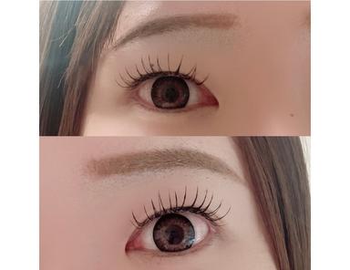 パリエク(まつ毛パーマ×まつ毛エクステフラットラッシュ100本 )150分