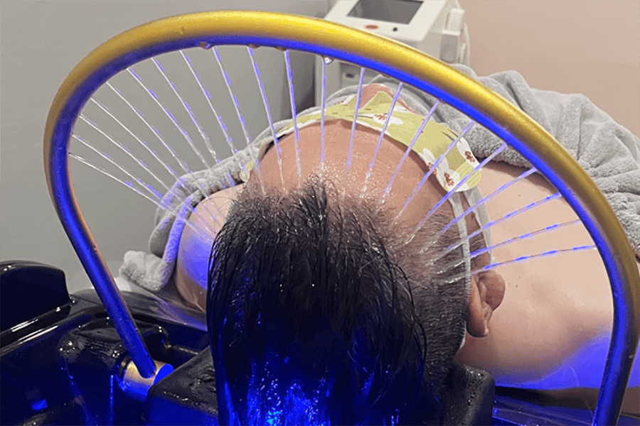 かけ流しヘッドスパ＋アロマリンパトリートメント 90分