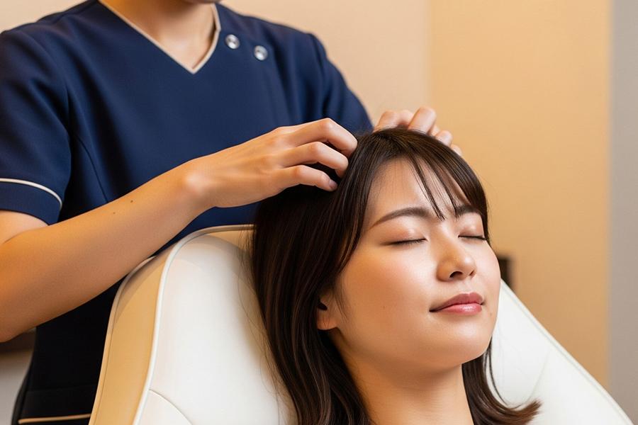 ドライヘッドスパ60分+リフレ30分　7100円→