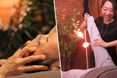 極上ドライヘッドスパ+軽脚セラピー 60分