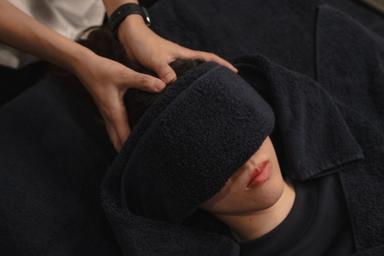 【オススメ】60分:ドライヘッドスパ&肩腕手マッサージコース(温熱マットレス付) 