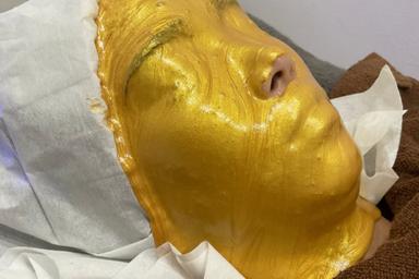 スノーピール+酸素LEDセラピー+カスマラマスク ゴールド ドライヘッドスパ付き 85分