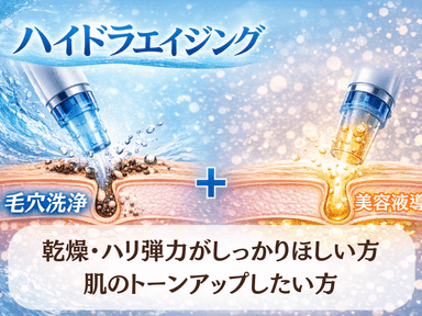 ハイドラ毛穴クリア＋高濃度保湿導入うるおいコース 70分