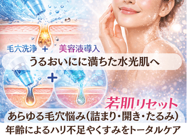 ハイドラ毛穴クリア＋エイジングフルコース　90分
