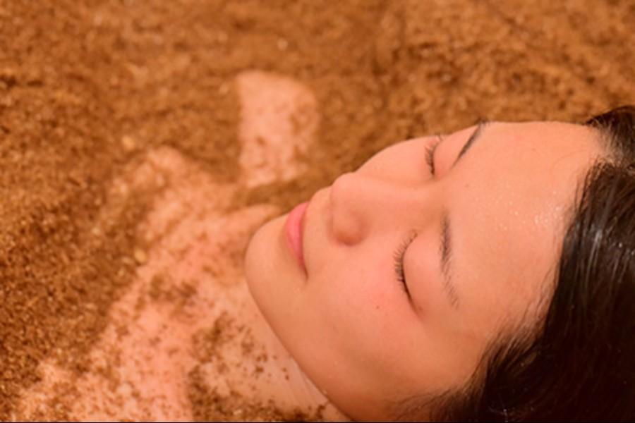 酵素風呂+抹茶パック＋ヘッドセラピー★ドリンク付き 30分