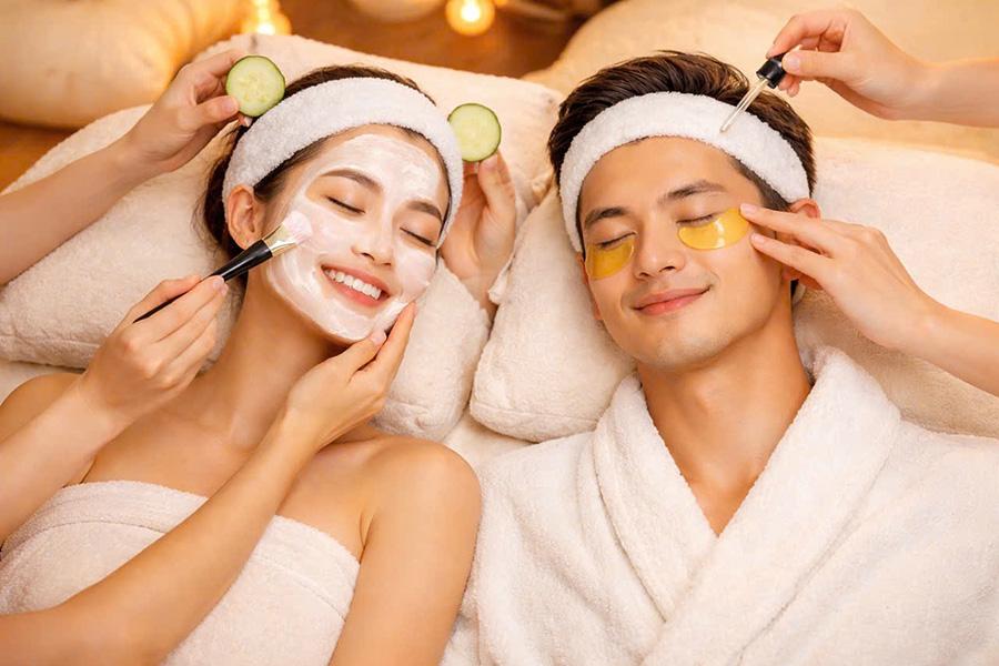 フェイシャル集中ケア (角質ケア/LED光トリートメント有り) 120分 	Intensive Facial (Exfoliat