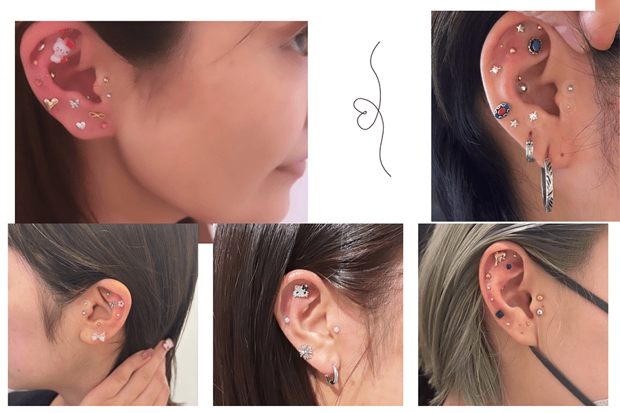 耳つぼジュエリー(付け放題) 45分
