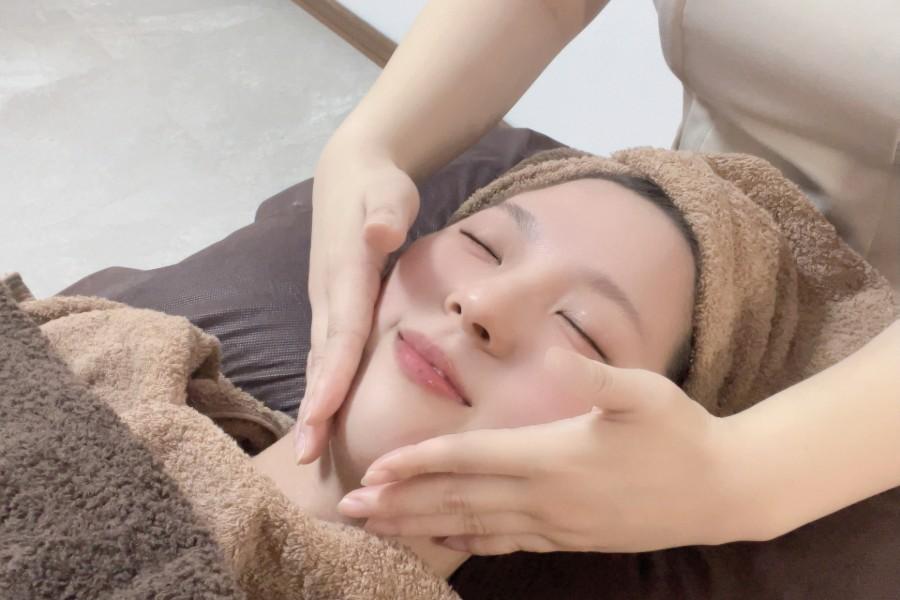 【全員OK】【ご褒美ケア】頭蓋骨小顔調整＋首肩ほぐし＆眼精疲労ケア 40分