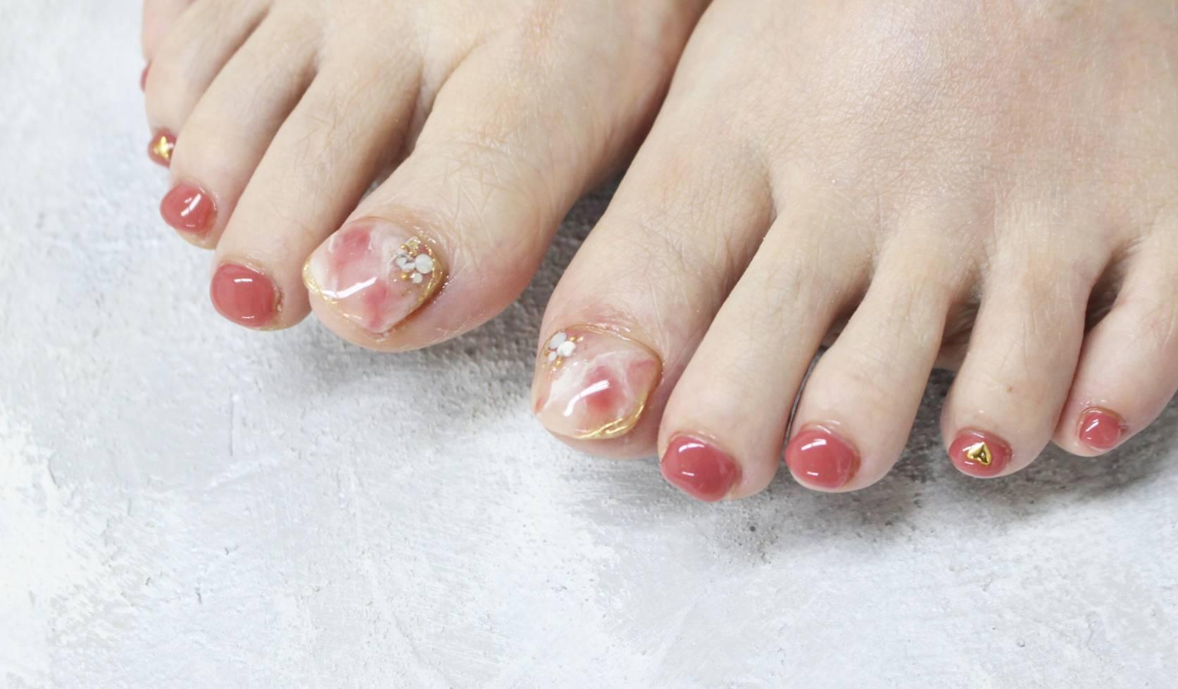 【再来限定】【フットバス付☆】サンプルから☆アート2本シンプルコース 90分