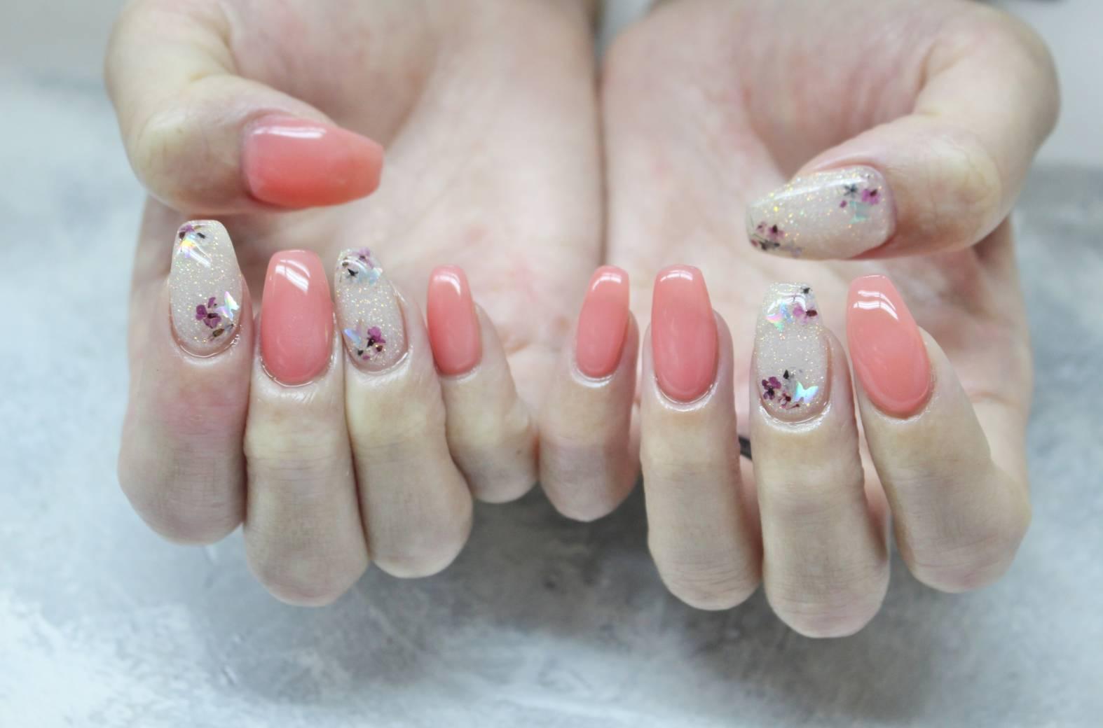 【新規限定】【丁寧ケア付☆オフ無料】サンプルから☆アート5本デザインコース 90分