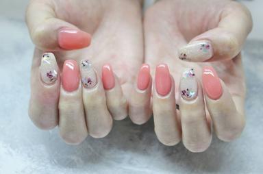 【新規限定】【丁寧ケア付☆オフ無料】サンプルから☆アート5本デザインコース 90分