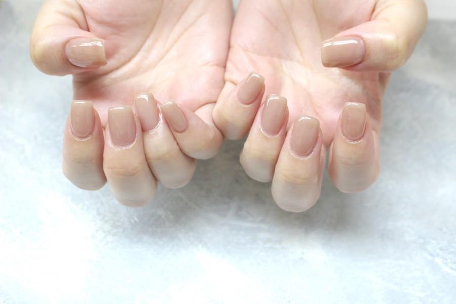 【再来限定】【目立つネイルができない方に！】ナチュラルジェルネイル 60分