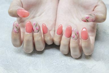 【再来限定】【丁寧ウォーターケア付】サンプルから☆アート5本デザインコース 90分