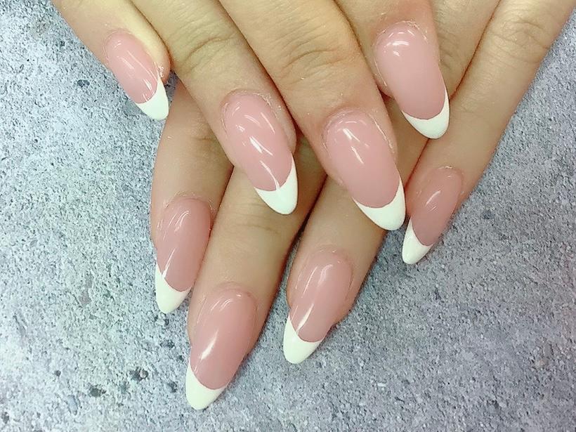 【チップスカルプチャー】フレンチ／バーチャルフレンチ 