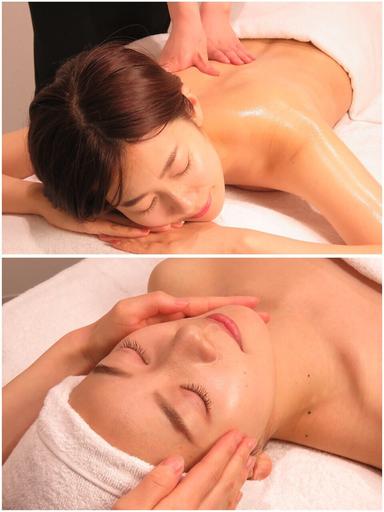 Whole body lymph + decollete + head + face massage/全身淋巴+肩部+头部+面部