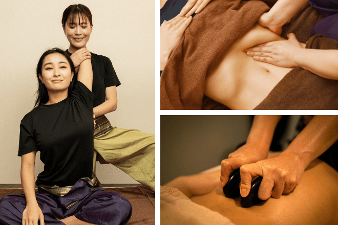 【12周年記念★】腰が辛いあなたへ！タイ古式90＋お腹20＋ホットストーン10