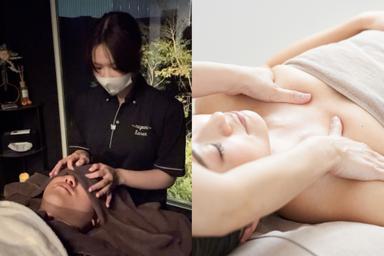 眠れるヘッドスパ45分+デコルテオイル15分